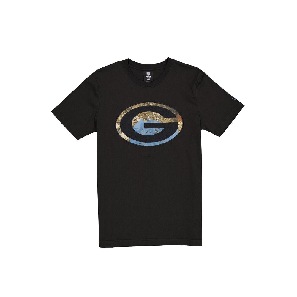 New Era Green Bay Packers Black Realtree T-Shirt - Size XL